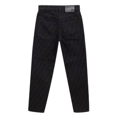 Calça jeans Fendi preta de algodão
