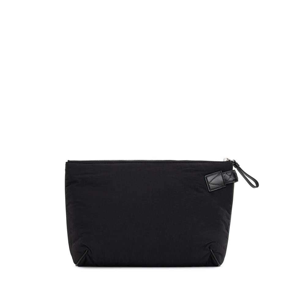 Bolsa de mão de nylon preta Bottega Veneta