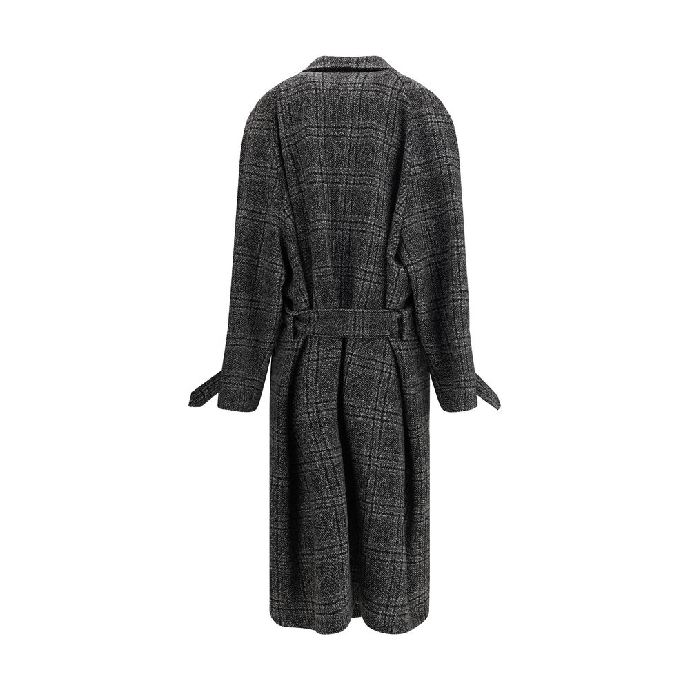 Casaco longo Balenciaga Check