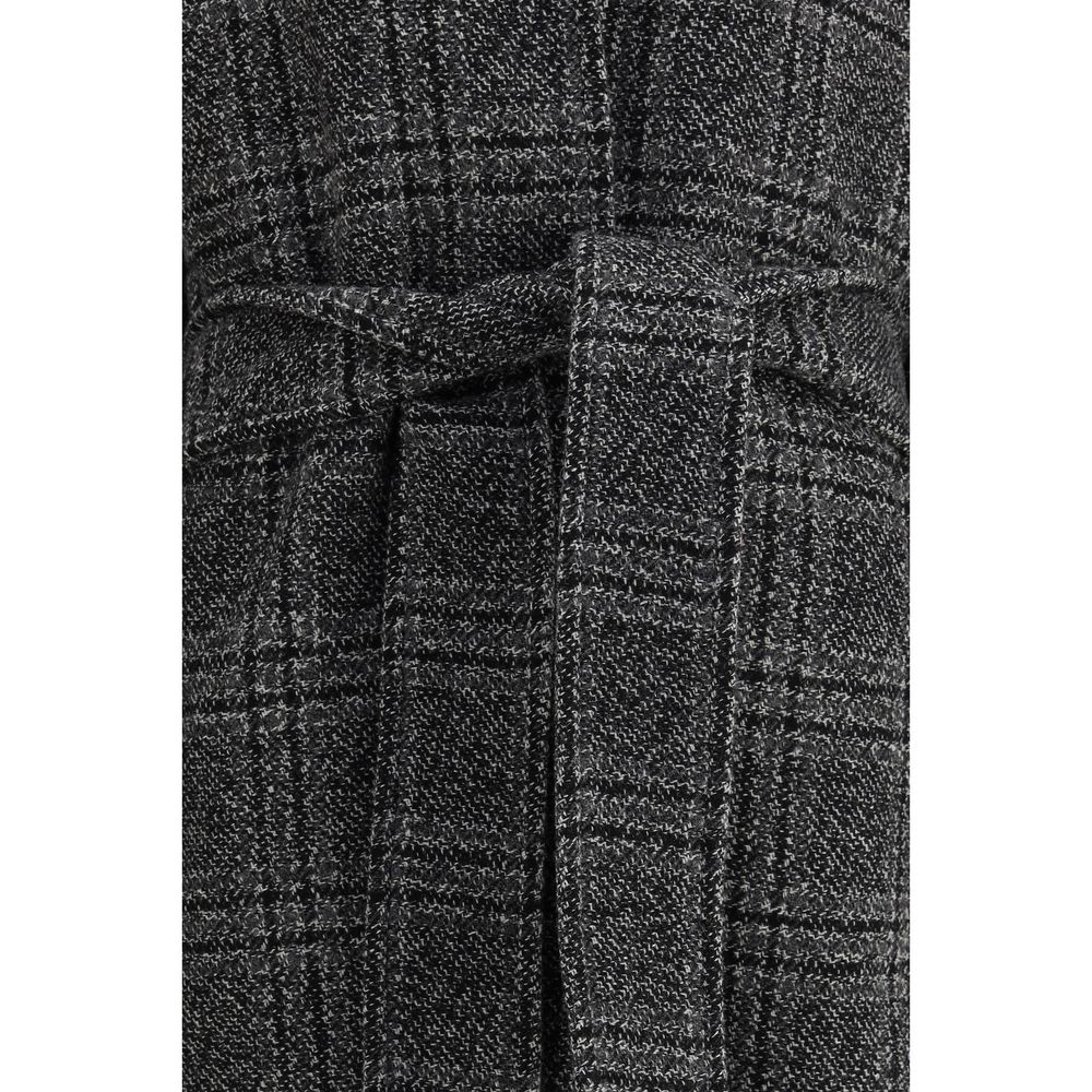Casaco longo Balenciaga Check