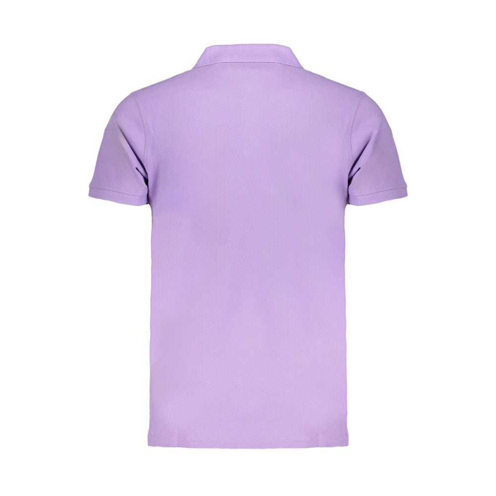 Camisa polo de algodão roxa da Noruega, 1963