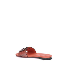 Sandálias Fendi com estampa Python