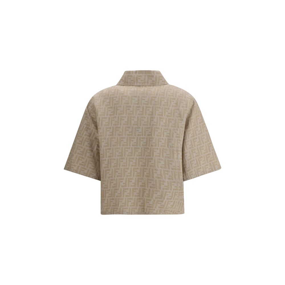 Jaqueta Fendi Chambray cropped