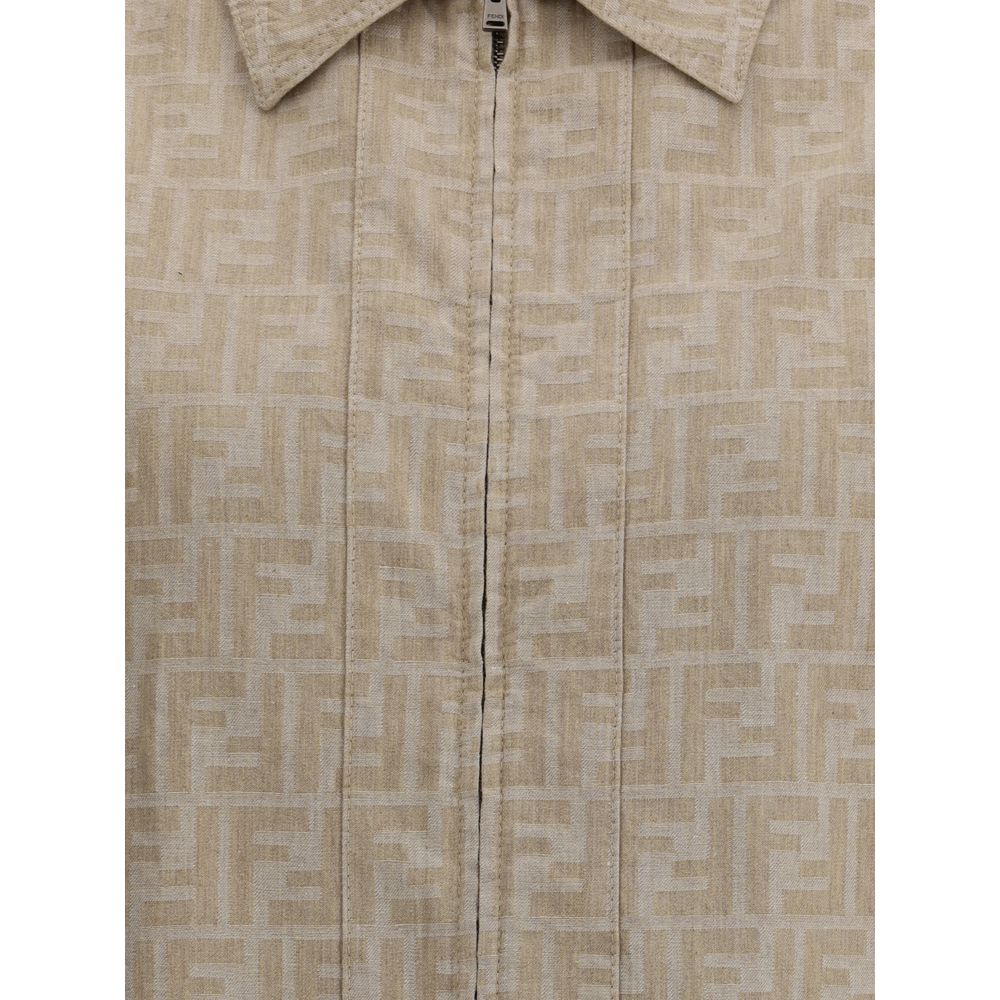 Jaqueta Fendi Chambray cropped