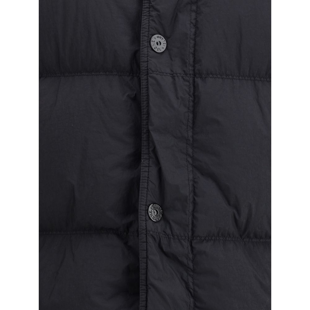 Jaqueta de plumas com logotipo da Stone Island