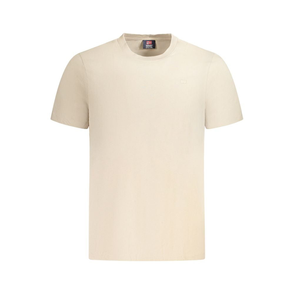 Camiseta de algodão bege Noruega 1963