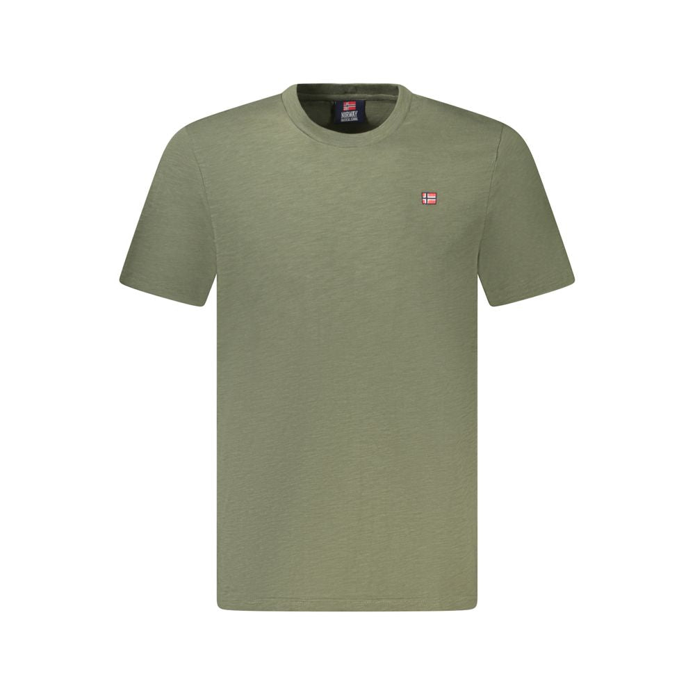 Camiseta de algodão verde Noruega 1963