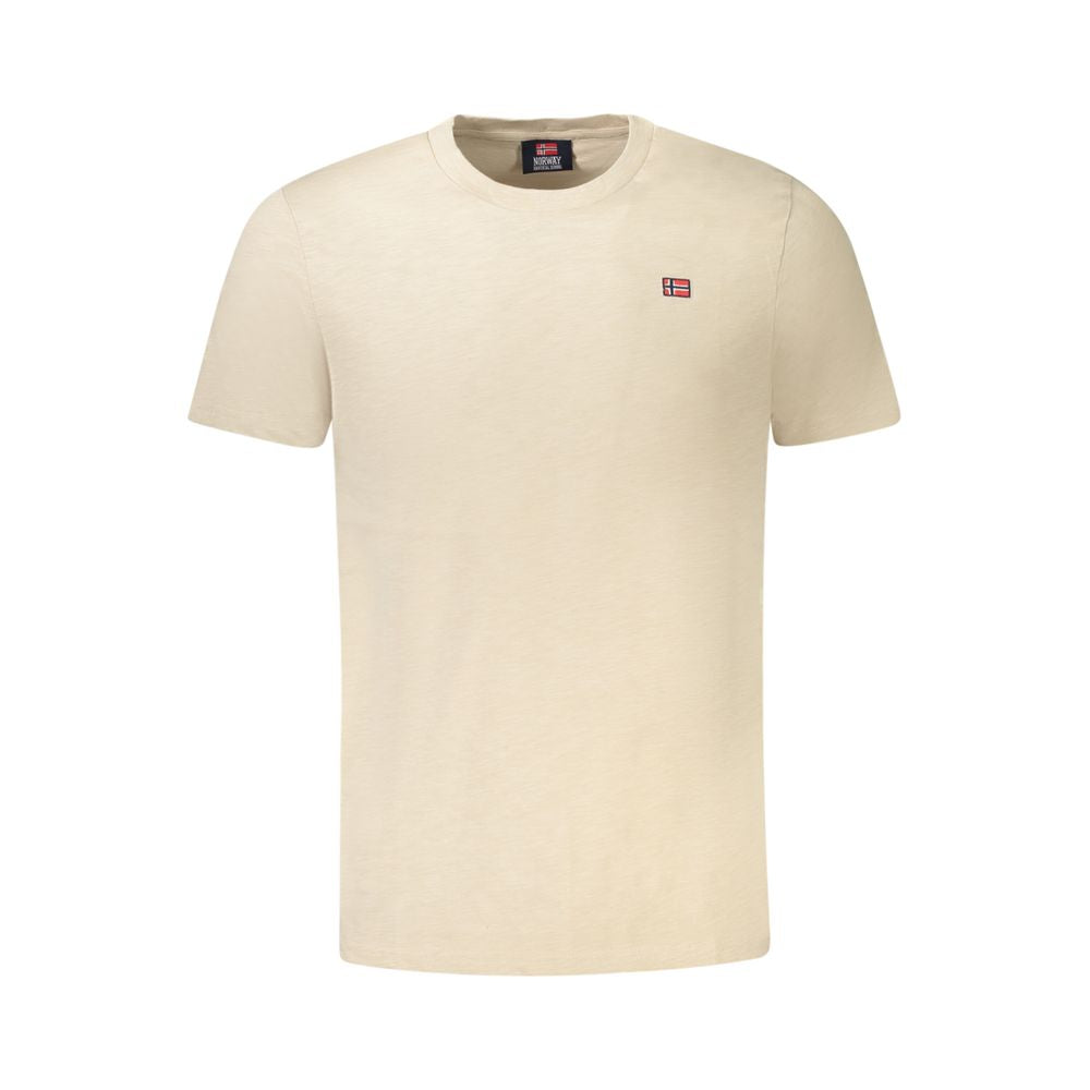 Camiseta de algodão bege Noruega 1963