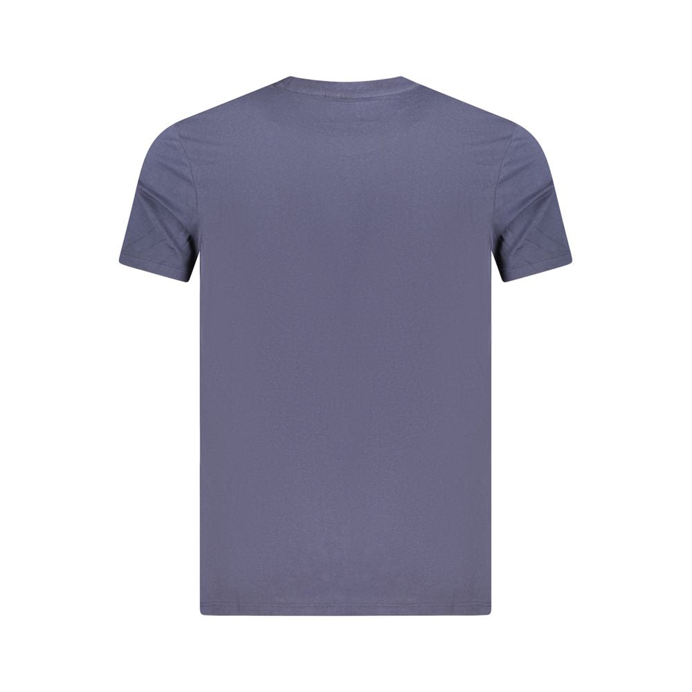 Camiseta de algodão azul Noruega 1963