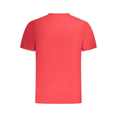 Camiseta de algodão vermelha Noruega 1963
