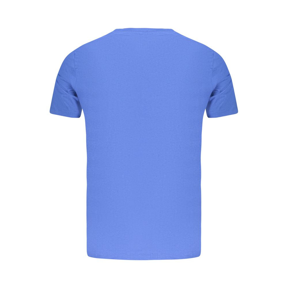 Camiseta de algodão azul Noruega 1963