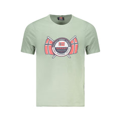 Camiseta de algodão verde Noruega 1963