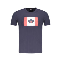 Camiseta de algodão azul Noruega 1963