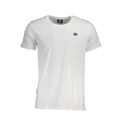 Camiseta branca de algodão da Noruega 1963