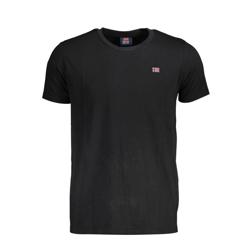 Camiseta preta de algodão da Noruega 1963