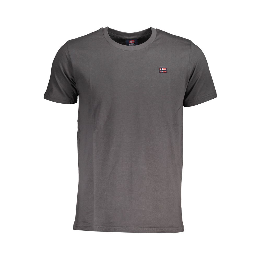 Camiseta de algodão cinza Noruega 1963