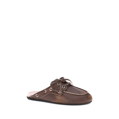 Mocassins Miu Miu Sabot de couro