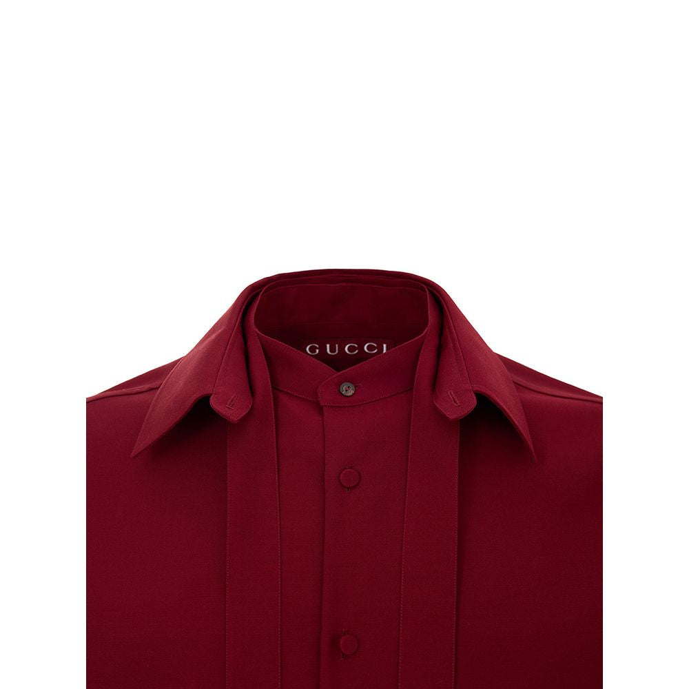 Camisa de lã Gucci Bordeaux