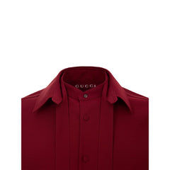 Camisa de lã Gucci Bordeaux