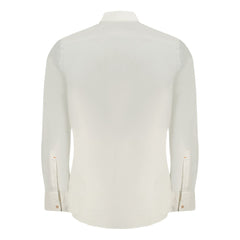 Camisa de algodão branca Hugo Boss