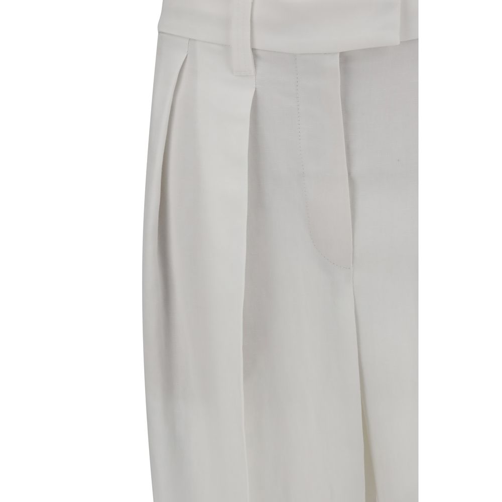Calça de linho Brunello Cucinelli