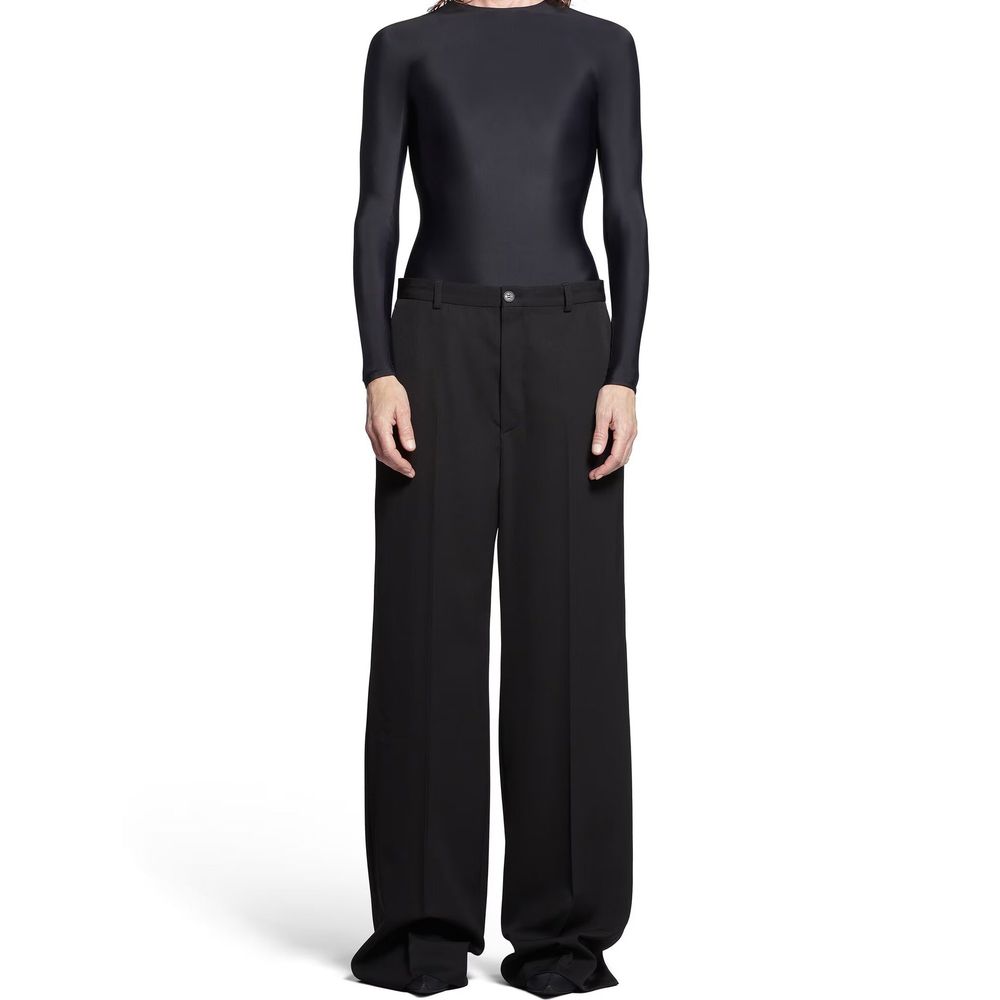 Calça Flare de Lã Balenciaga