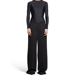 Calça Flare de Lã Balenciaga