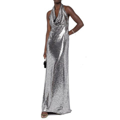 Vestido longo com lantejoulas BLANCA VITA
