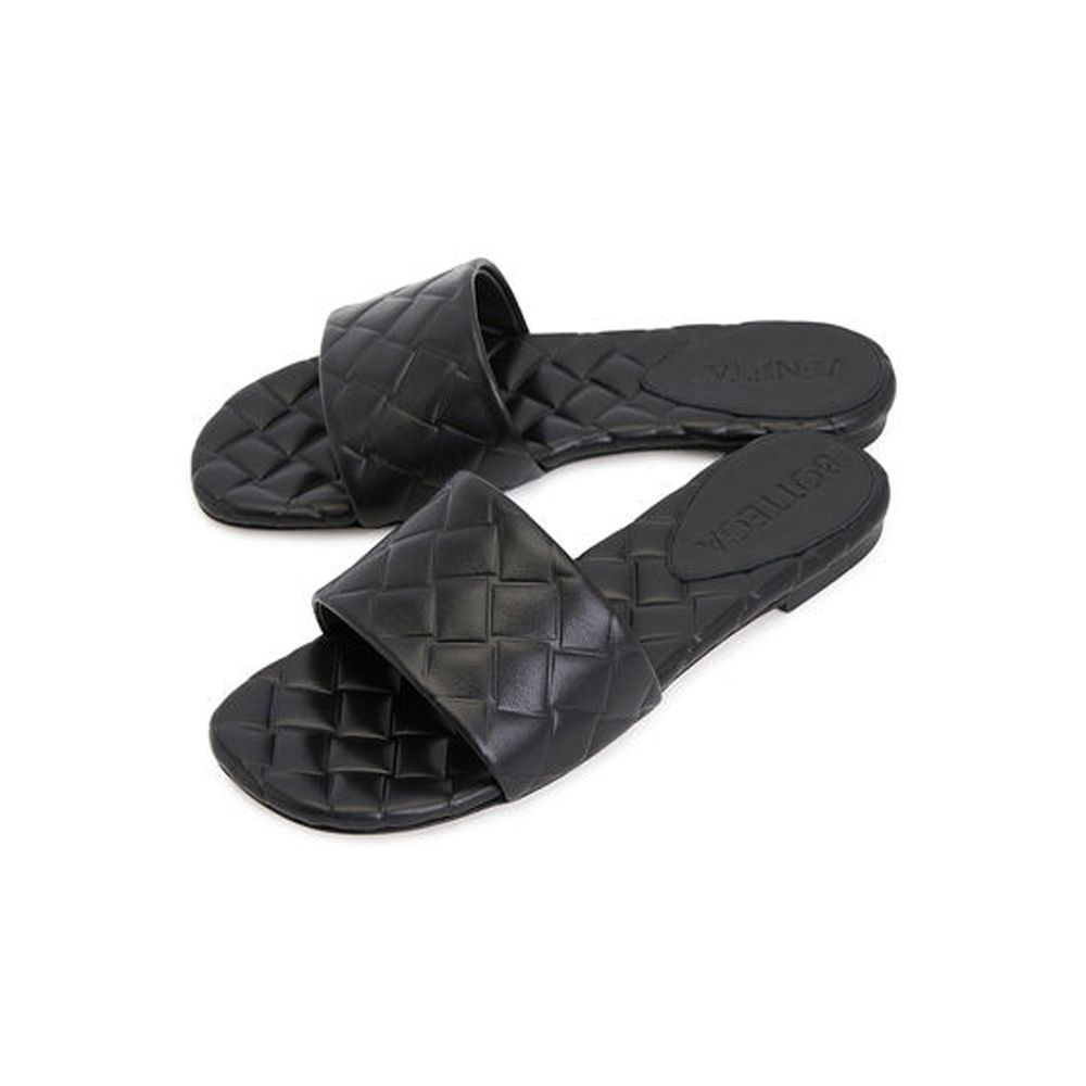 Mulas de couro Amy da Bottega Veneta