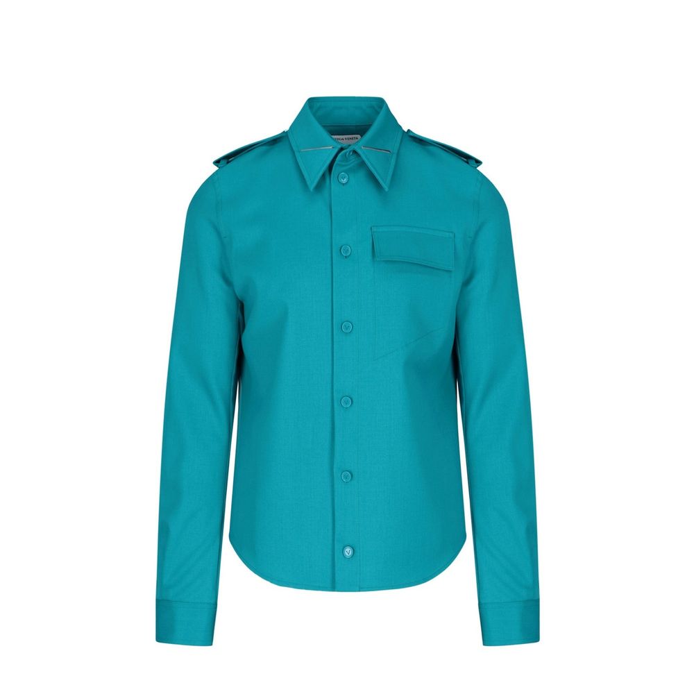 Camisa de lã Bottega Veneta Grain De Poudre