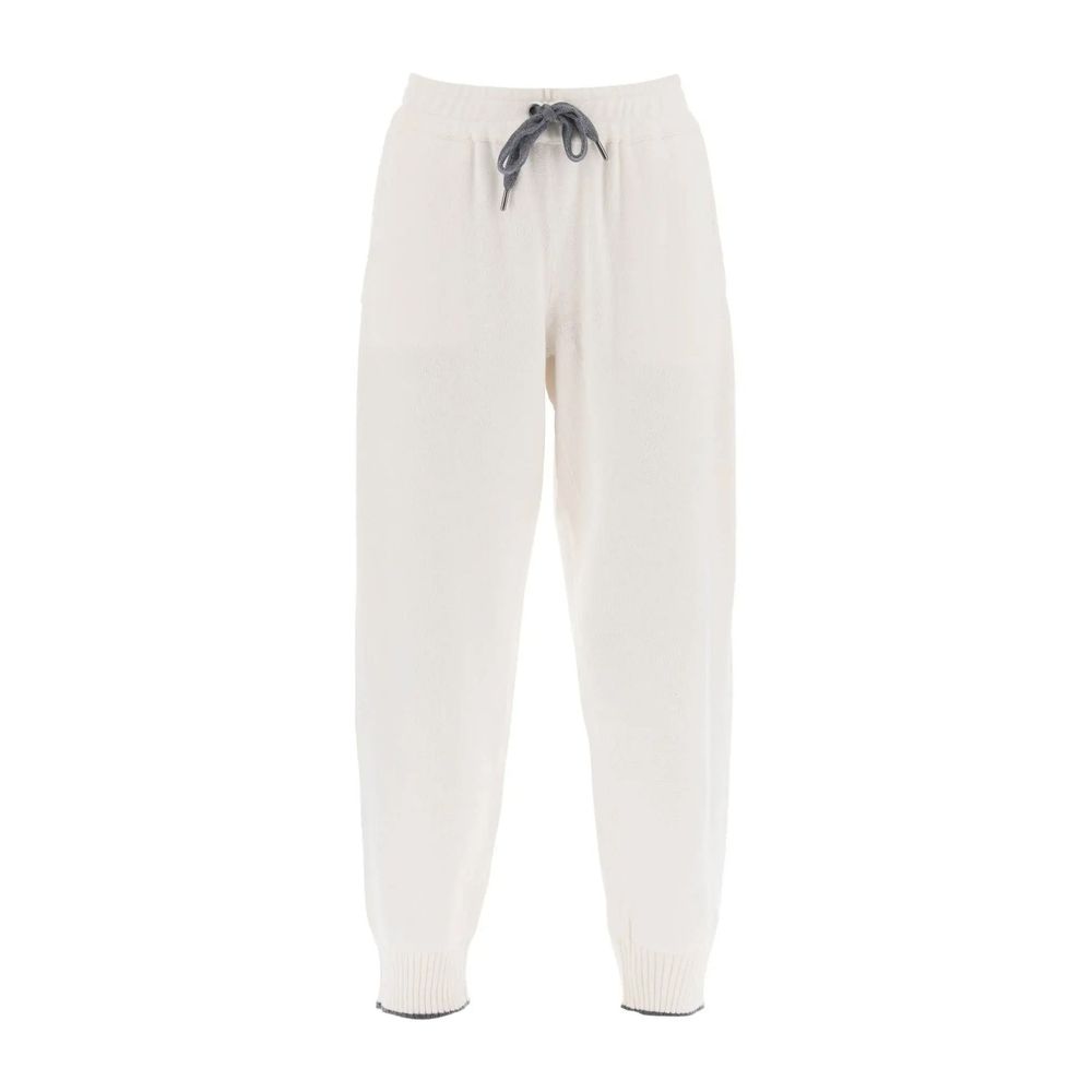 Calça de corrida de caxemira Brunello Cucinelli