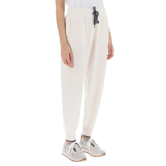 Calça de corrida de caxemira Brunello Cucinelli