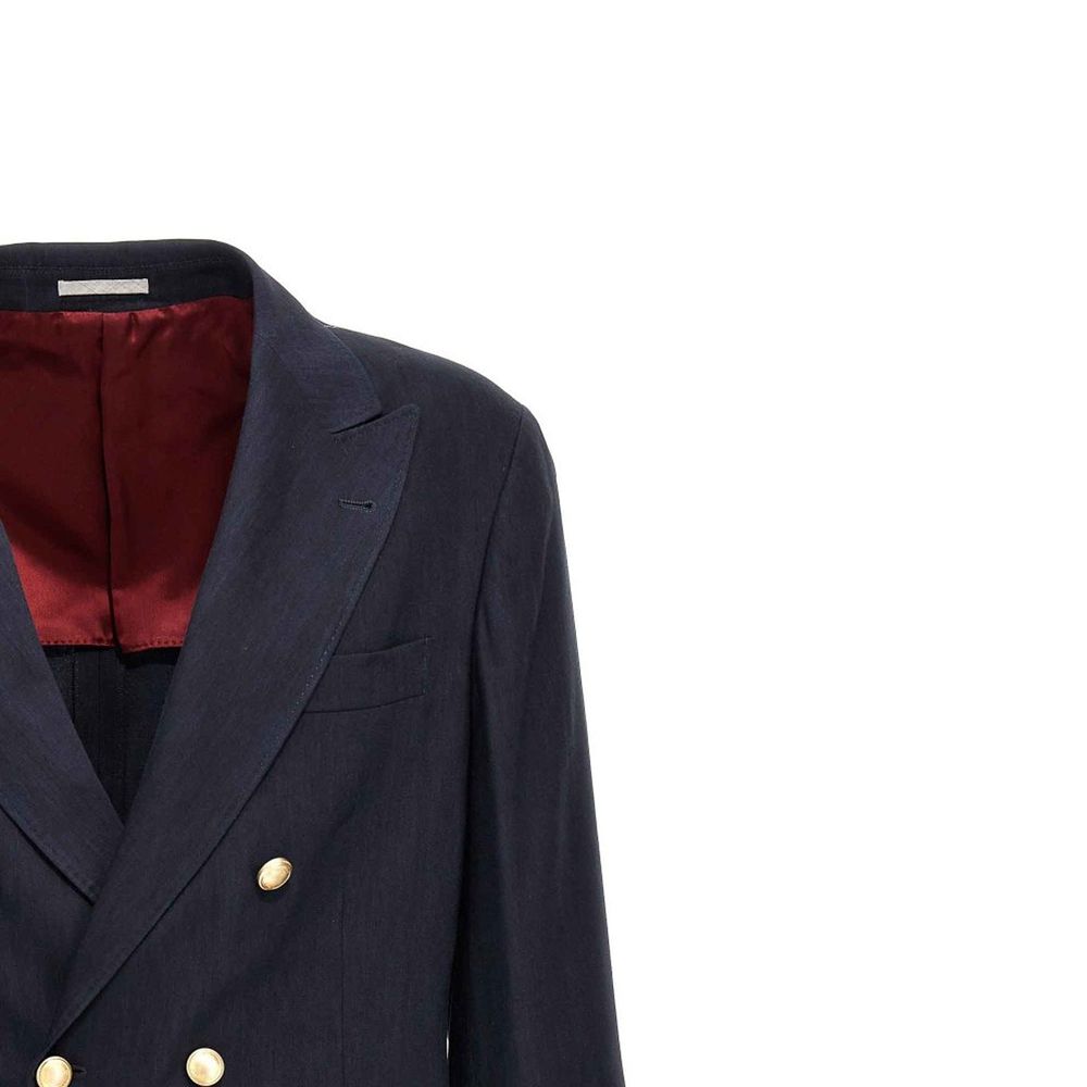 Jaqueta de linho e lã Brunello Cucinelli
