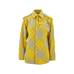 Jaqueta xadrez de lã Burberry