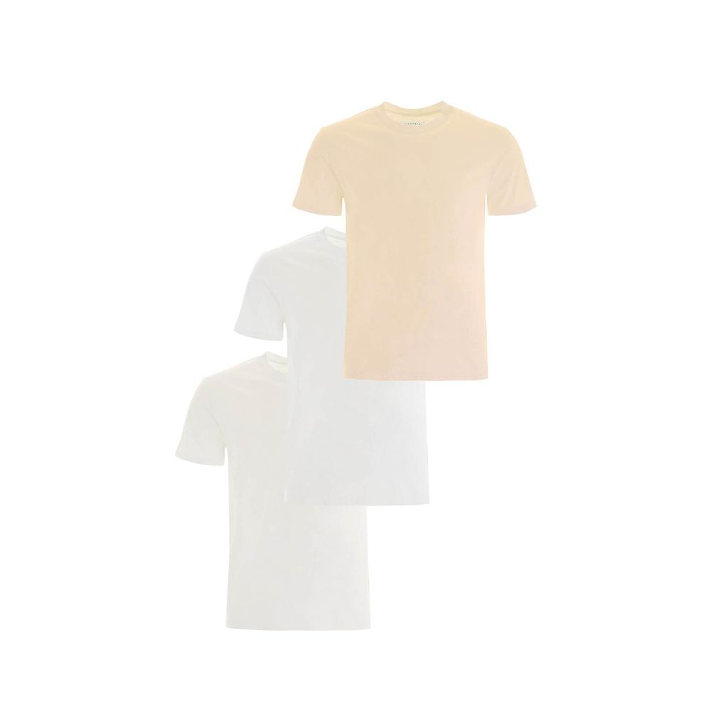 Camiseta de algodão orgânico Maison Margiela (pacote com três)