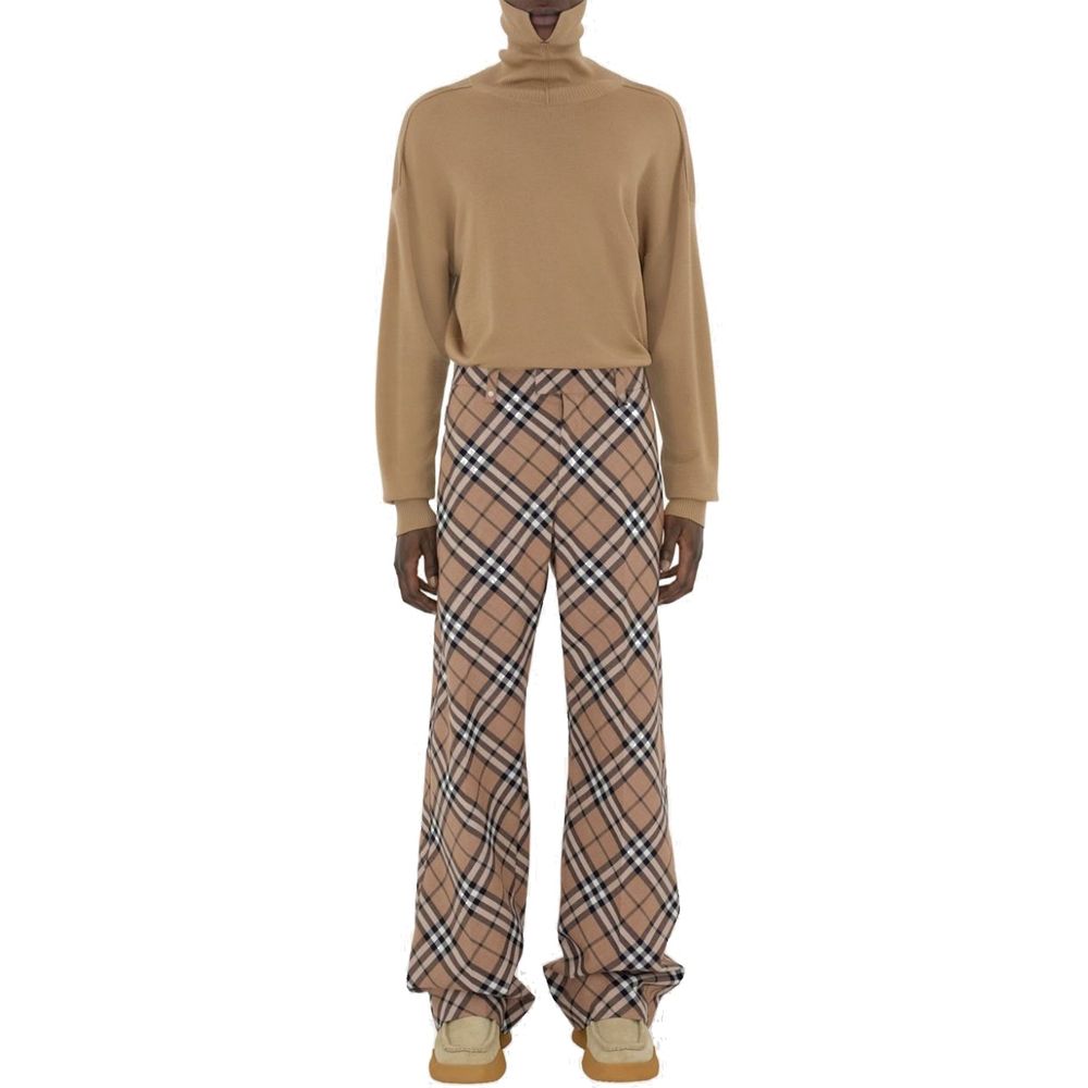 Calça xadrez Burberry Wool Blend
