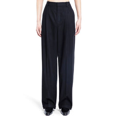Calça listrada Saint Laurent de flanela de lã e cashmere dos anos 90
