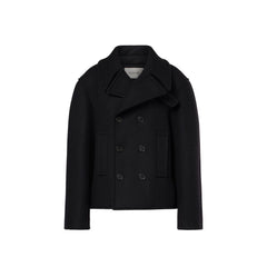 Sobretudo grande de lã virgem Saint Laurent