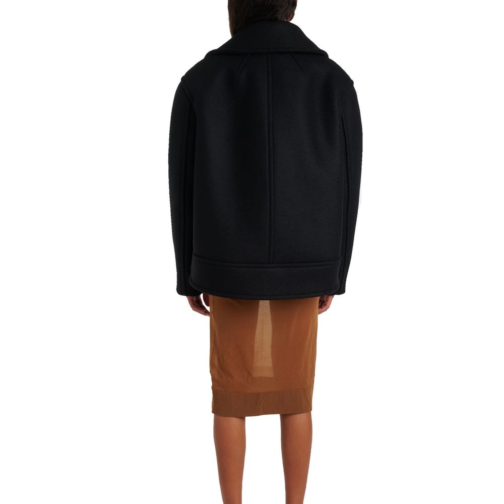 Sobretudo grande de lã virgem Saint Laurent