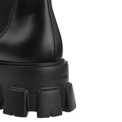 Botas de couro Prada Monolith até o tornozelo