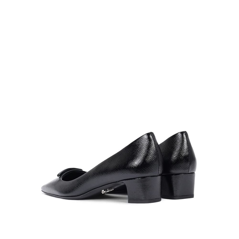 Sapatos Prada Saffiano de Couro