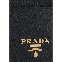 Porta-cartões de couro Prada