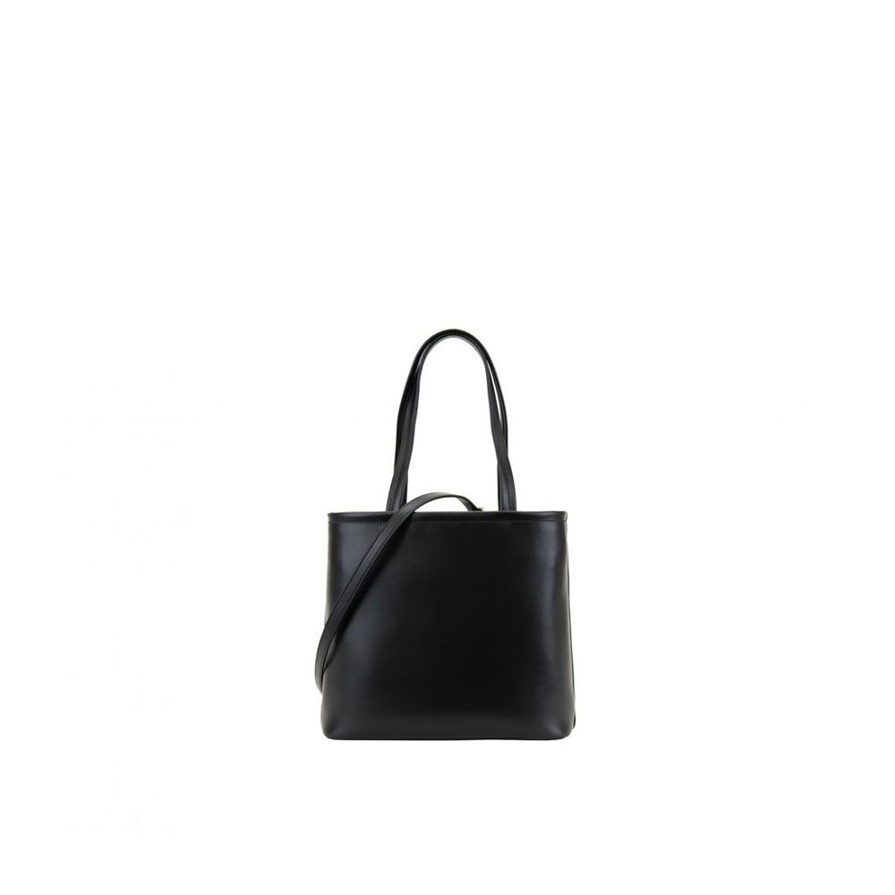 Bolsa tote de couro com logotipo Prada