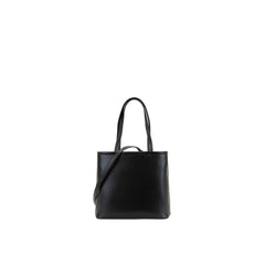 Bolsa tote de couro com logotipo Prada