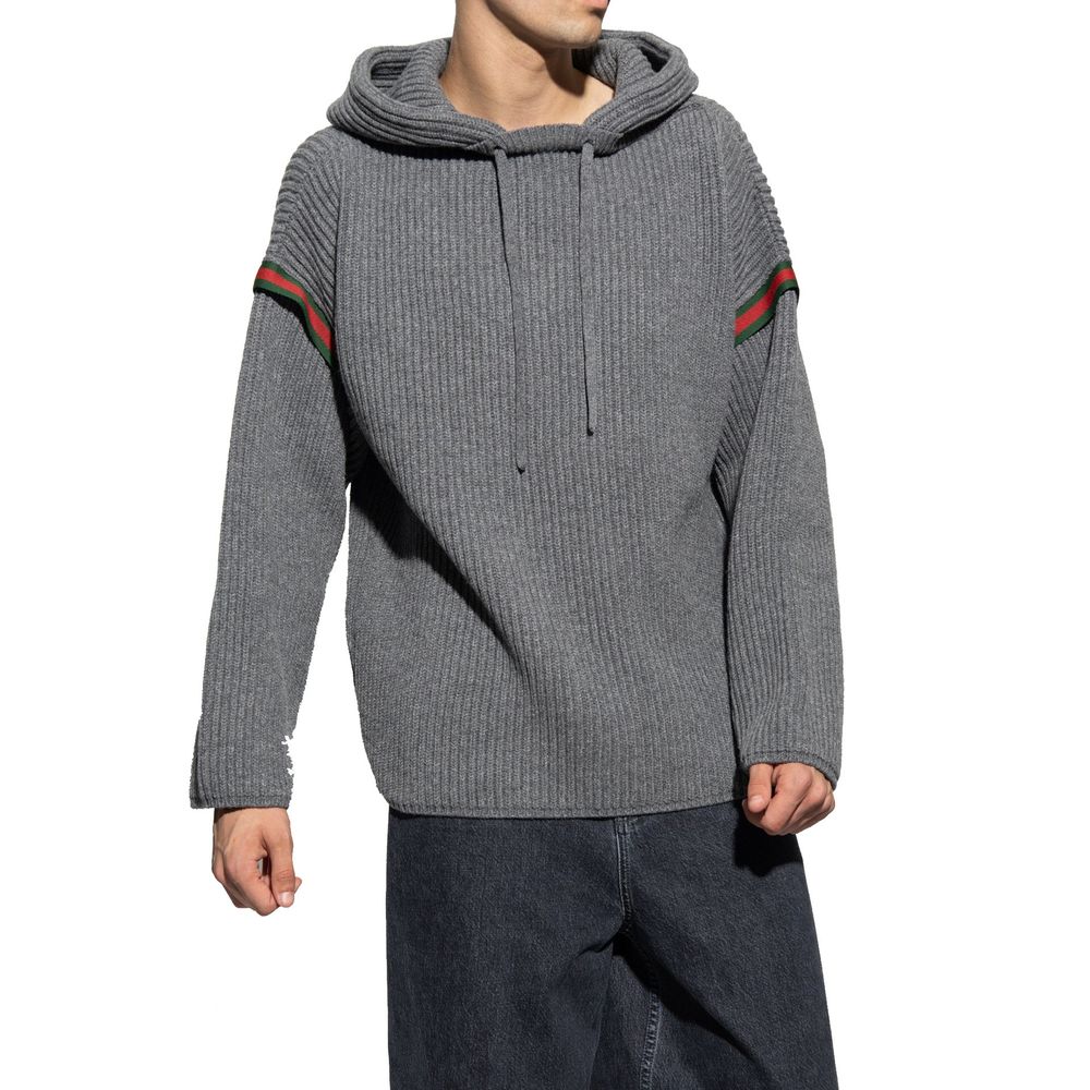 Moletom de lã com zíper da Gucci
