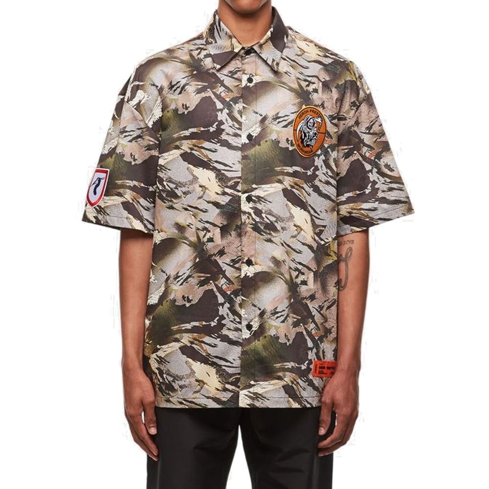 Camisa camuflada Heron Preston Popline