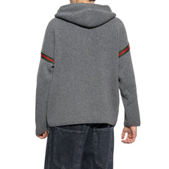 Moletom de lã com zíper da Gucci