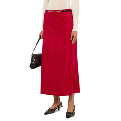 Saia midi Gucci Velvet Bloom
