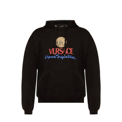 Moletom com capuz e logotipo da Versace