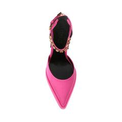 Sapatos Versace de cetim de seda
